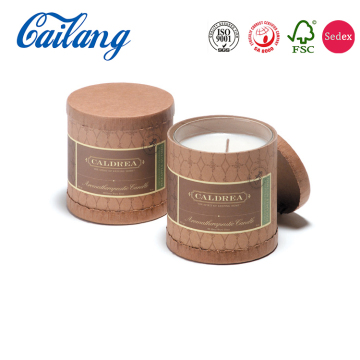 Cylinder Personalized Candle Packaging Box