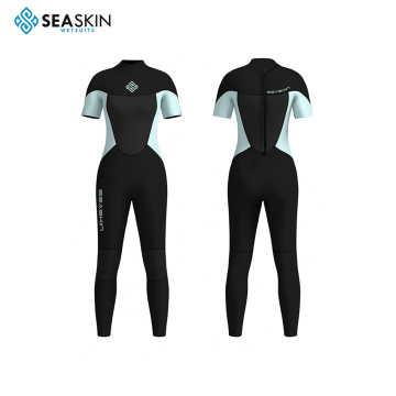 Bộ đồ lặn biển bộ đồ đi bộ Neoprene trở lại Zip Women Wetsuit