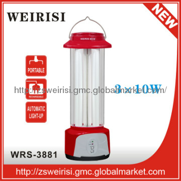 Rechargeable 3X10W Emergency Fluorescent Lantern