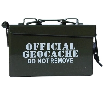Eastommy hot selling Army green geocaching ammo box