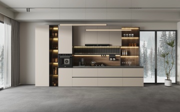 Mid-Century Inspired Dining Buffet Charm