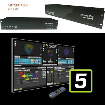 Madmapper เข้ากันได้กับ Broadcast ArtNet LED Controller