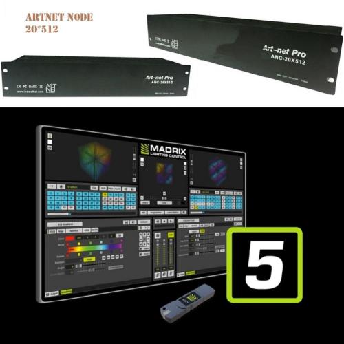 Madmapper Compatible Broadcast ArtNet LED Controller