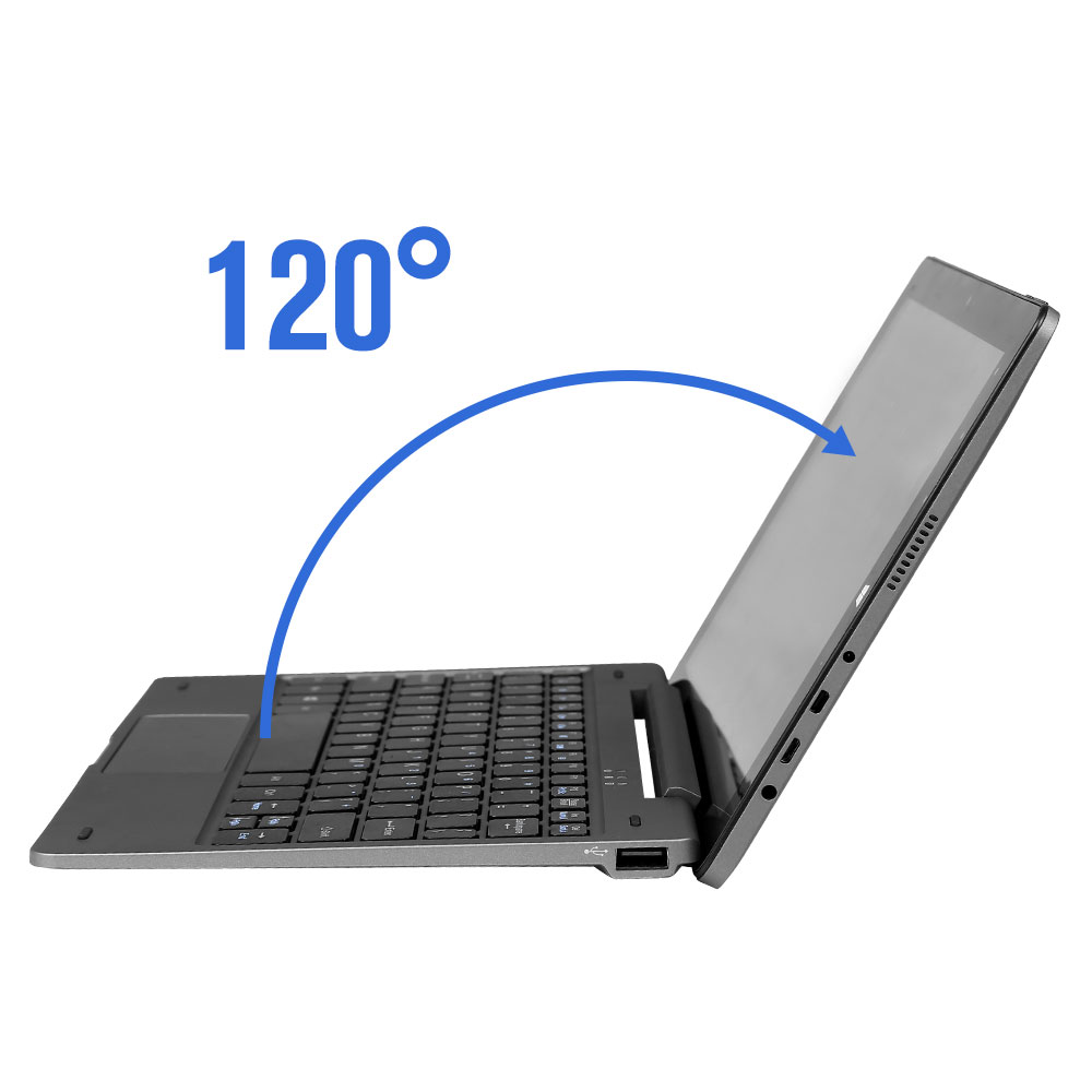 2 en 1 portátil 2019 más vendido 10.1 pulgadas All en una PC portátil tableta portátil con computadoras de teclado portátiles y computadoras de escritorio