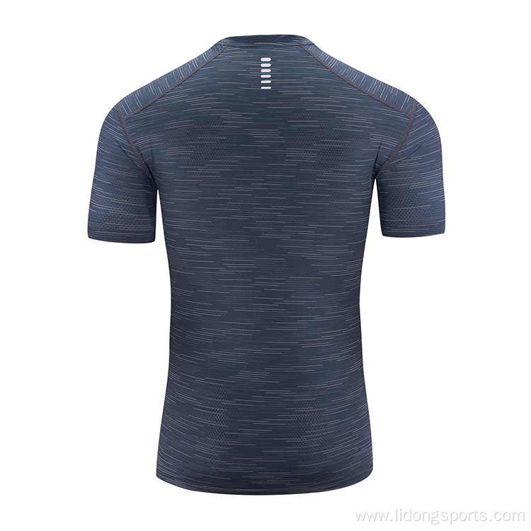 Breathable custom men quick dry gym fitness tshirt