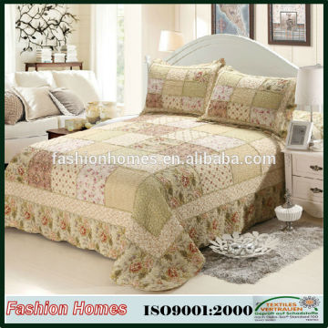 Countryside Style quilted patchwork bedspreads