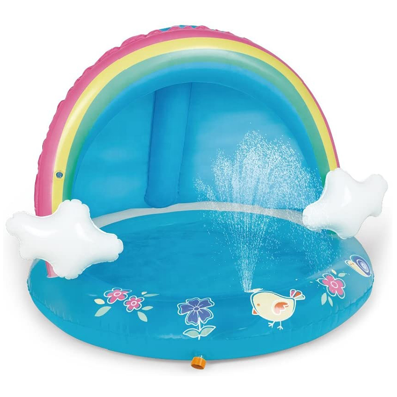 Baby Pool Rainbow Splash Toddlers Uppblåsbar pool