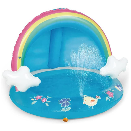 बेबी पूल इंद्रधनुष स्प्लैश टॉडलर्स inflatable स्विमिंग पूल
