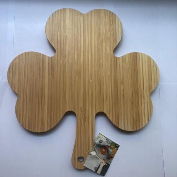 Clover shape bamboo cutting board