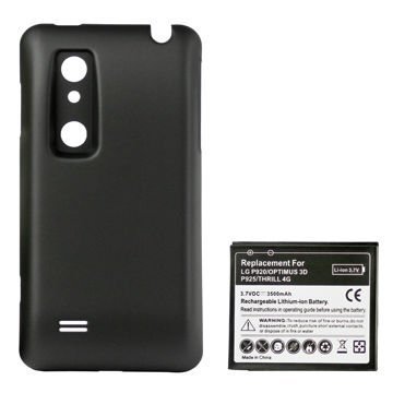 For Lg Cell Phone Replacement Batteries , Optimus 3d P920 Li-ion Extended Battery 3500mah