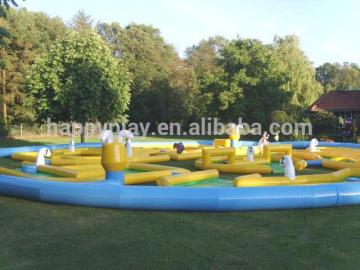 crazy golf ground, mini inflatable golf course games