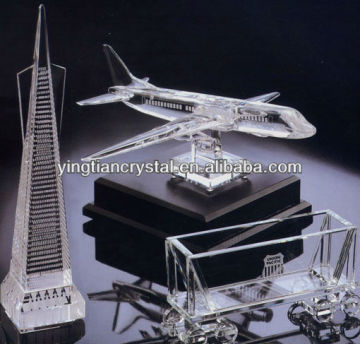 AAA quality crystal craft ,crystal building model ,crystal tower model CC-1001