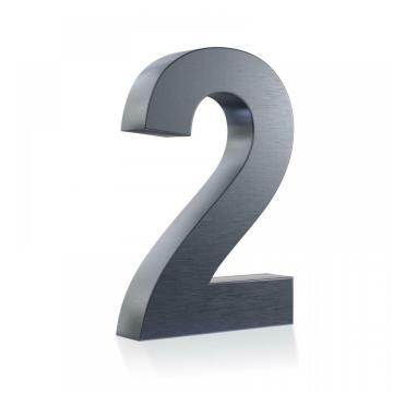 Anthracite Powder Coated Stainless House Number