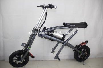 12 " battery hidden compact mini electirc bike 25 km/h