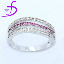 925 silver jewelry CZ micro setting rings for Dubai Wedding Rings