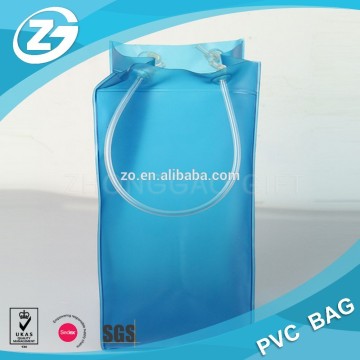 PVC wine bag/ wine bag plastic/clear plastic wine bags