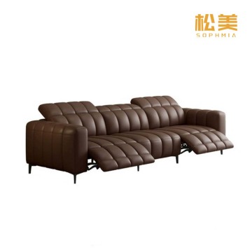 Luxury Genuine Leather Sofa with Classic Design