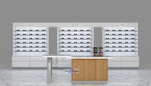 Eyewear Display Showcase Builder Custom Eyewear Cabinet
