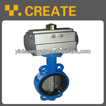 cast iron wafer electric actuator butterfly valve