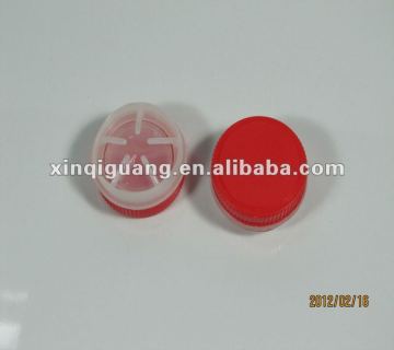 Pull-ring plastic cap