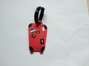 custom rubber luggage tag