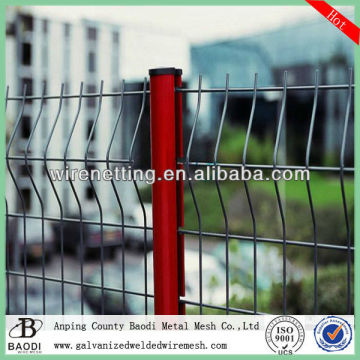 W shape panel vinyl welded high quality wire mesh fence