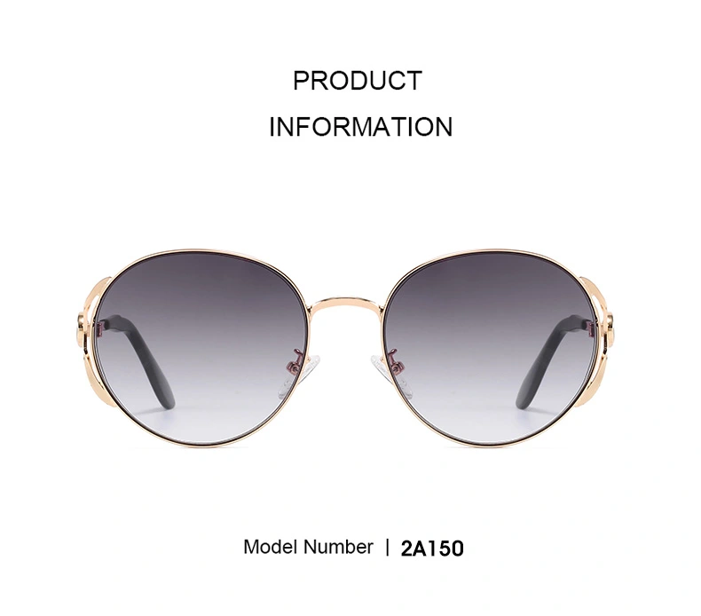 Round Good Seller Designer UV400 Metal Sunglasses