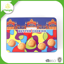 Rectangle cookie packing tin box