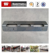 Laser cutting and bending of thick steel metal sheet part