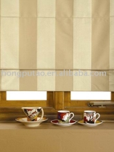 striped beige/coffee colour roman blinds