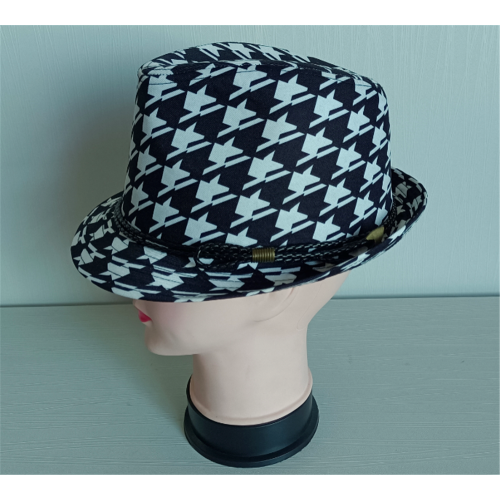 Chapeau Fedora décontracté d&#39;automne en tissu de polyester pour dames