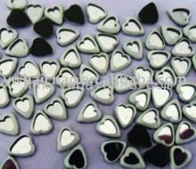 Hot fix rhinestones with white border