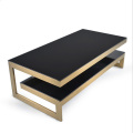 Double Square Coffee Table with  Fiberglass