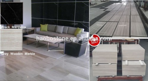 Hot Sale Cheap Price Grey Wooden Marble Tiles