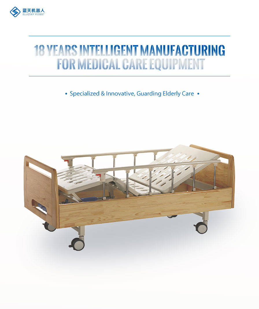 Cama de enfermería eléctrica de 2 funciones. 2 function electric nursing bed