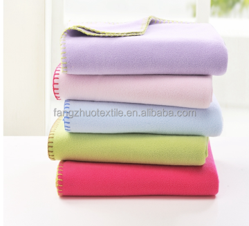 shaoxing fangzhuo factory directly cheap plain style polar fleece blanket