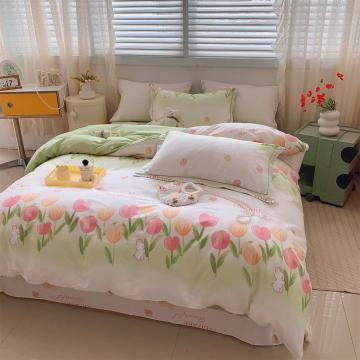 flowers beautiful duvet cover bedding pillowcase set