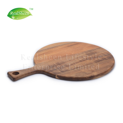 Round Paddle Acacia Wooden Pizza Board