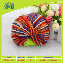 Oeko-Tex hand knitting yarn manufacturer from Shanghai wholesale 100% acrylic knitting yarn TT wave yarn corrugated yarn