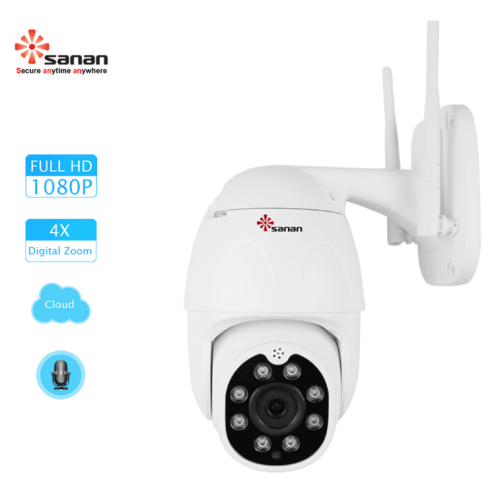 Caméra PTZ sans fil 1080P Bullet CCTV Camera