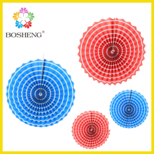 handmade hanging party decoration tissue paper fan