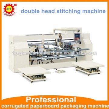 semi-automatic double head carton stitching machine