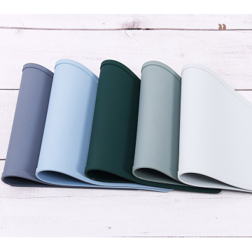 Newest Wholesale Half Round Silicone Placemats