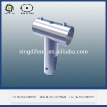 metal hanging brackets of bathroom or toilet hardware partition