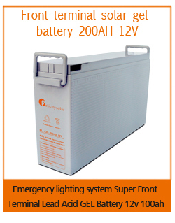 12v 150ah lead-acid Storage batteries for home solar panels Factory Price Front Terminal Gel Battery