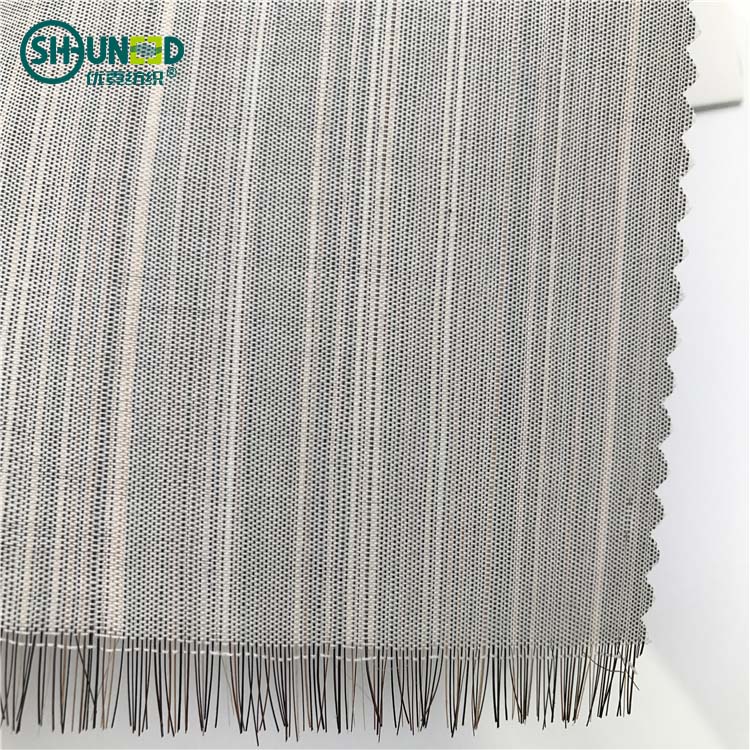 Good quality horse tail woven interlining and fabric for suits and jackets