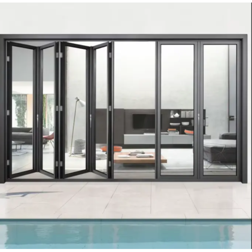 Best Waterproof Aluminum Alloy Double Glazed Bifold Doors