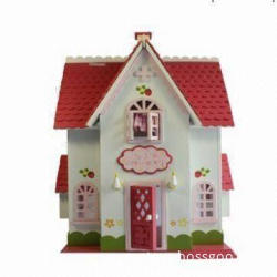 Reka Bentuk Yang Indah Rumah Rumah Mainan Anak Patung Yang Kayu Yang Diperbuat Daripada Papan Lapis Langkah Langkah 42 X 25 X 30 Cm Bossgoo Com
