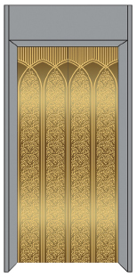 Lift / Elevator Decoration , Mirror Finish , Passenger Lift Decoration