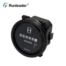 High-Precision 99,999.9-Hour Mechanical Round DC Hour Meter Counter for Various Engines